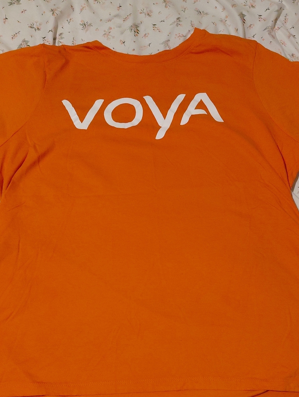 Short Sleeve Logo Tee in Bright Orange